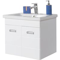 Тумба с раковиной Orange Таис 60 подвесная Белый глянец арт-TP2-TUW+RA — фото 6, Тумбы с раковиной