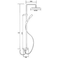 Товар: Душевая система Frap Хром арт-F2405 - фото 13 Душевая система Frap Хром арт-F2405 — фото 13, Душевые стойки
