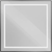 Зеркало BelBagno Kraft 80 с подсветкой Черное с сенсорным выключателем арт-SPC-KRAFT-800-800-SENS-NERO — фото 7, Зеркала в ванную комнату