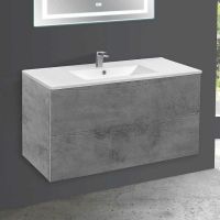 Тумба под раковину Vincea Mia 120 подвесная Beton арт-VMC-2MC120BT — фото 1, Тумбы под раковину