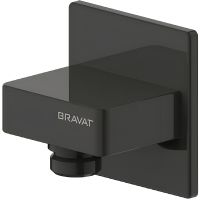 Шланговое подключение Bravat Черное арт-P7429BW-1 — фото 1, Шланговые подключения