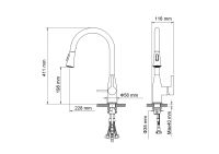 Смеситель для кухни Timo Saona Хром арт-2336/00FL — фото 9, Смесители для кухни