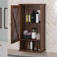 Подвесной шкаф Opadiris Палермо 46 L Светлый орех арт-00-00007335 — фото 3, Шкафы для ванной