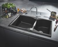 Кухонная мойка Grohe K700 90 Черный гранит арт-31658AP0 — фото 3, Кухонные мойки