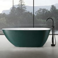 Ванна из искусственного камня Abber Dortmund 170x75 Темно-зеленая матовая без гидромассажа арт-AM9911MBG — фото 1, Ванны из искусственного камня