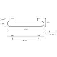 Полотенцедержатель Bemeta Organic Black Черный матовый арт-167104400 — фото 2, Полотенцедержатели