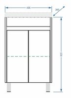 Тумба под раковину Stella Polar Фаворита 50 Белая арт-SP-00000162 — фото 4, Тумбы под раковину