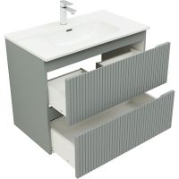 Тумба под раковину Aquanet Джейн 80 подвесная Мисти грин арт-335434 — фото 6, Тумбы под раковину