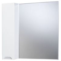Зеркало со шкафом Bellezza Андрэа 65 L Белое арт-4619010002018 — фото 1, Зеркальные шкафы в ванную