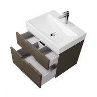 Тумба под раковину Creto Malibu 60 подвесная Capuchino арт-7-1077Cap — фото 3, Тумбы под раковину