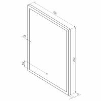 Товар: Зеркало Континент Sevilla 700х900 с подсветкой с сенсорным выключателем арт-ЗЛП2239 - фото 11 Зеркало Континент Sevilla 700х900 с подсветкой с сенсорным выключателем арт-ЗЛП2239 — фото 11, Зеркала в ванную комнату