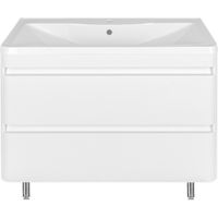 Тумба под раковину Style Line Атлантика Люкс Plus 100 Белая арт-СС-00000692 — фото 1, Тумбы под раковину