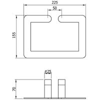 Полотенцедержатель Nofer Verona Хром арт-16880.B — фото 2, Полотенцедержатели