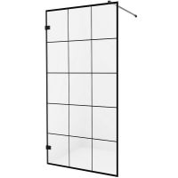 Душевая перегородка New Trendy Avexa Black 120 профиль Черный стекло прозрачное арт-EXK-2025 — фото 1, Душевые перегородки