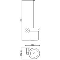 Ершик для унитаза Aquatek Хром арт-AQ4010CR — фото 2, Ершики для унитаза