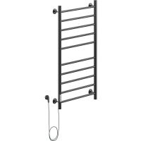 Электрический полотенцесушитель Ника WAY-2 100/50 Черный матовый арт-WAY-2 100/50 черн лев — фото 1, Электрические полотенцесушители