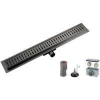 Товар: Душевой лоток Gappo с решеткой Оружейная сталь арт-G87007-39 - фото 2 Душевой лоток Gappo с решеткой Оружейная сталь арт-G87007-39 — фото 2, Душевые лотки