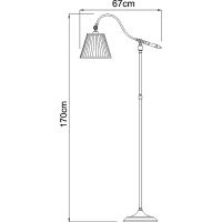Торшер Artelamp Seville Бежевый Полированная медь арт-A1509PN-1PB — фото 5, Торшеры