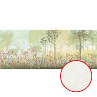 Фреска Ortograf Flora 31269 Фактура флок FLK Флизелин (6,7*2,7) Бежевый/Зеленый, Деревья/Животные/Природа арт-31269 (флок FLK) — фото 1, Фрески