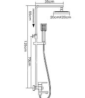 Душевая система Frap Нержавеющая сталь арт-F2421 — фото 11, Душевые стойки