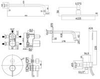 Душевая система Paffoni Light Хром арт-KITLIG019CR045 — фото 8, Встраиваемые душевые комплекты