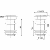 Донный клапан Allen Brau Infinity Хром арт-5.21025-00 — фото 3, Донные клапаны