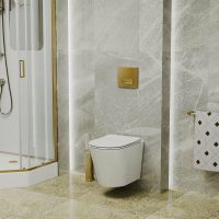 Клавиша смыва Grossman Classic Золото матовое арт-800.T1.04.310.310 — фото 4, Кнопки смыва