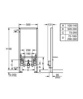 Инсталляция Grohe Rapid SL для биде Синяя арт-38553001 — фото 5, Инсталляции для биде