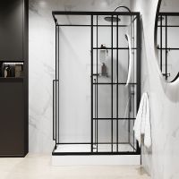 Душевая кабина Niagara Standart 120x80 R без гидромассажа арт-ST120/80/15QR/KL/BKT — фото 3, Душевые кабины