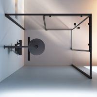 Душевой уголок AM.PM X-Joy 120х90 профиль Черный матовый стекло прозрачное арт-W94G-403-12090-BТ — фото 8, Прямоугольные душевые уголки