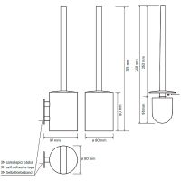 Ершик для унитаза Bemeta Easy Черный матовый арт-163113060 — фото 3, Ершики для унитаза
