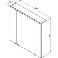 Товар: Зеркальный шкаф Aquanet Алвита 90 R Белый арт-235343 - фото 2 Зеркальный шкаф Aquanet Алвита 90 R Белый арт-235343 — фото 2, Зеркальные шкафы в ванную