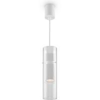 Подвесной светильник Maytoni Modern Dynamics Прозрачный Белый матовый арт-MOD326PL-01W — фото 4, Подвесные светильники