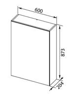 Товар: Зеркальный шкаф Aquanet Нью-Йорк 60 R Орех арт-203951 - фото 8 Зеркальный шкаф Aquanet Нью-Йорк 60 R Орех арт-203951 — фото 8, Зеркальные шкафы в ванную