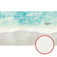 Фреска детская Ortograf Детские 33072 Фактура флок FLK Флизелин (4,5*2,7) Белый/Голубой, Облака/Надписи арт-33072 (флок FLK) — фото 1, Фрески