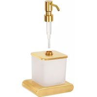 Дозатор для жидкого мыла Remer Lounge Золото брашированное арт-LN13BG — фото 2, Дозаторы