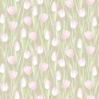 Обои Milassa Swan Флизелин (1*10,05) Зеленый/Розовый, Цветы арт-SW1 005 — фото 1, Обои для стен