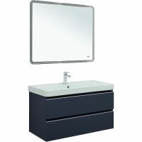 Тумба под раковину Aquanet Вега 100 подвесная Маренго арт-329587 — фото 12, Тумбы под раковину