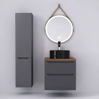 Товар: Тумба под раковину Jorno Wood 60 подвесная Серая арт-Wood.01.60/P/GR - фото 7 Тумба под раковину Jorno Wood 60 подвесная Серая арт-Wood.01.60/P/GR — фото 7, Тумбы под раковину