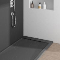 Душевой поддон из искусственного камня Vincea 120x90 Антрацит арт-VST-4SRL9012A — фото 4, Душевые поддоны из искусственного камня