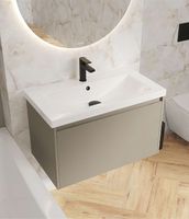 Тумба под раковину Cersanit Grande 80 подвесная Бежевая арт-64310 — фото 9, Тумбы под раковину