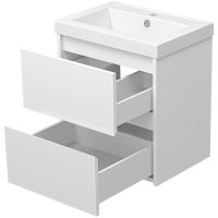 Тумба с раковиной Misty Алиса 50 подвесная Белая арт-УТ000011217 — фото 4, Тумбы с раковиной