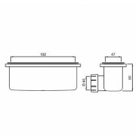 Сифон для душевого поддона Ideal Standard Ultraflat New Черный шелк арт-T4493V3 — фото 4, Сифоны для поддонов