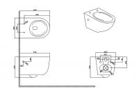 Унитаз Bravat Gina подвесной с сиденьем Микролифт арт-C21172UW-ENG — фото 2, Подвесные унитазы