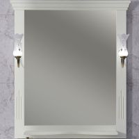 Товар: Зеркало Opadiris Риспекто 85 Слоновая кость с выключателем арт-00-00007062 - фото 2 Зеркало Opadiris Риспекто 85 Слоновая кость с выключателем арт-00-00007062 — фото 2, Зеркала в ванную комнату