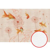 Фреска Ortograf Miracle 33852 Фактура бархат FX Флизелин (4,5*3) Розовый/Оранжевый, Рыбы арт-33852 (бархат FX) — фото 1, Фрески