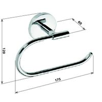 Держатель туалетной бумаги Bemeta Alfa Хром арт-102414012 — фото 2, Держатели туалетной бумаги