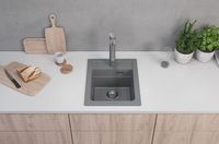 Кухонная мойка Alveus Granital Atrox 10 Concrete G81 400x500 Бетон арт-1139770 — фото 2, Кухонные мойки