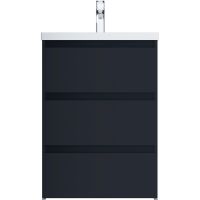 Тумба под раковину AM.PM Gem S 60 Графит матовый арт-M91FSX0602GM — фото 1, Тумбы под раковину