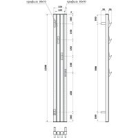Товар: Электрический полотенцесушитель Point Пиано 150x1200 диммер слева Черный Хром арт-PN19722BC - фото 5 Электрический полотенцесушитель Point Пиано 150x1200 диммер слева Черный Хром арт-PN19722BC — фото 5, Электрические полотенцесушители